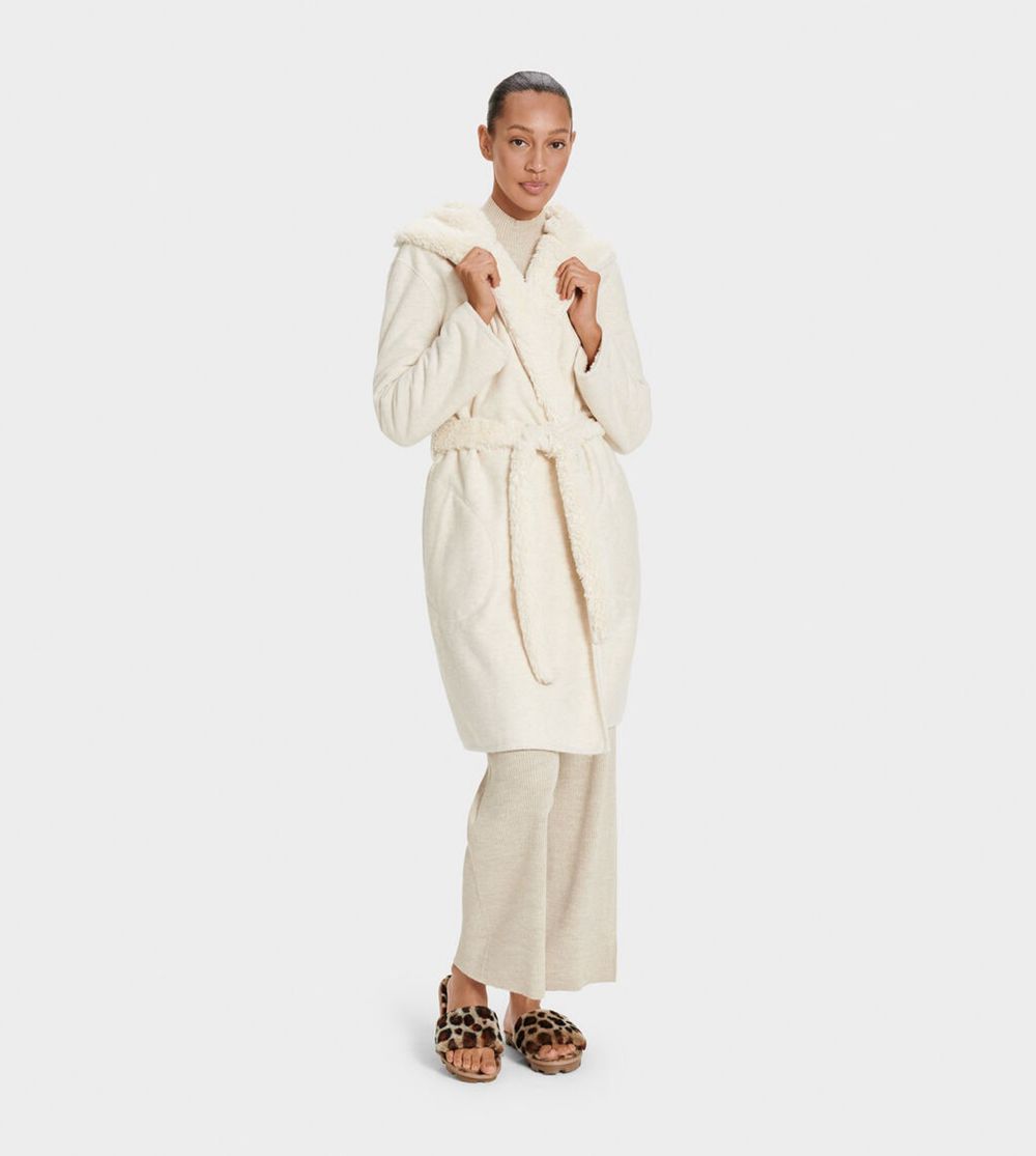 Ugg Robes Canada - Ugg Women's Portola Reversible White